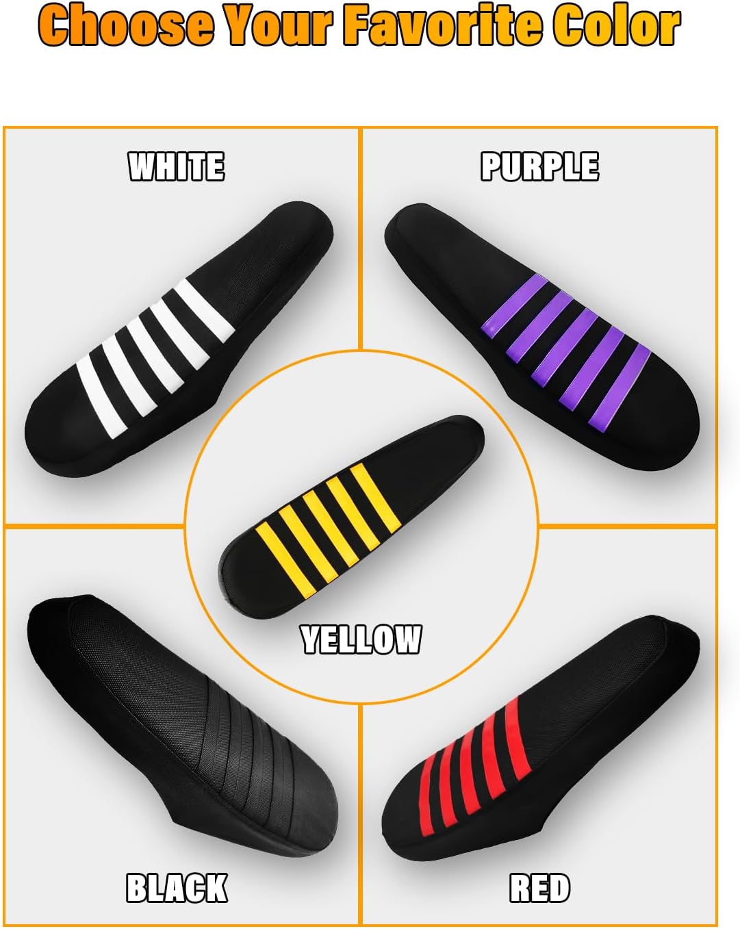 Nail Free Non-Slip Seat Cover Compatible fit for Ridstar Q20/Q20 Pro Lite E-Bike,Electric Bike Soft Seat Cover (Black-Yellow)