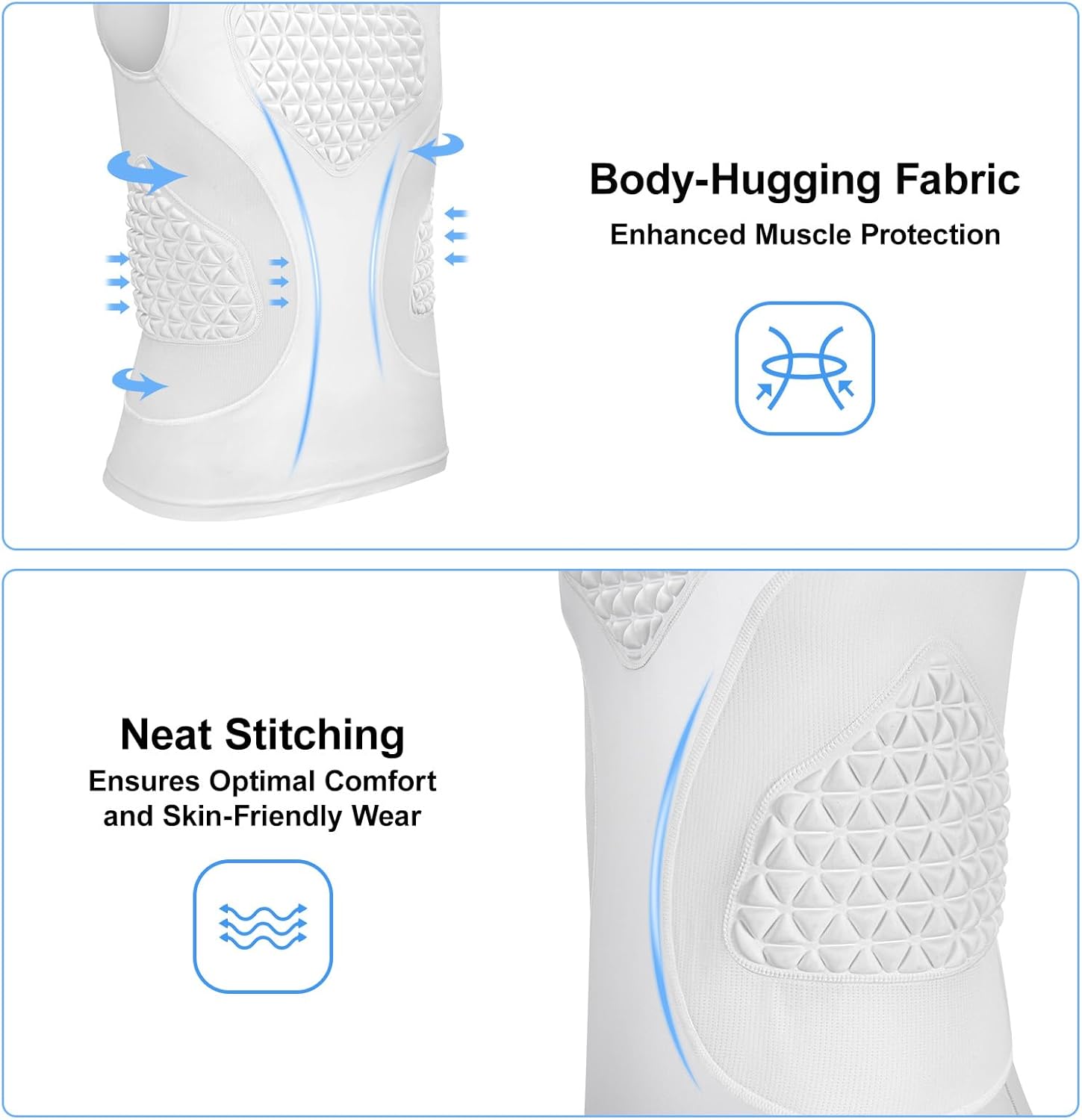 Youth Baseball Chest Protector, Padded Compression Shirt, Support Softball Football Rugby Lacrosse Heart Sternum Guard - Image 3