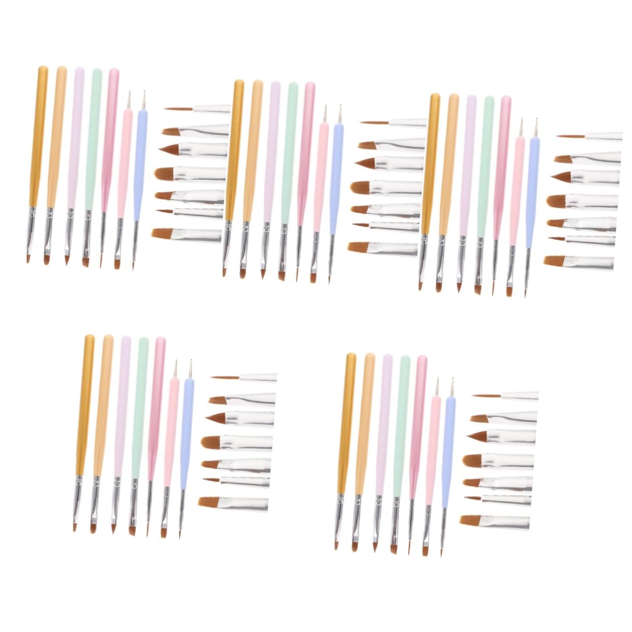 FRCOLOR 35pezzi Pennarelli Per Nail Art Con Pennello Manicure Professionale Per Unghie Per Gel Art Fai Te
