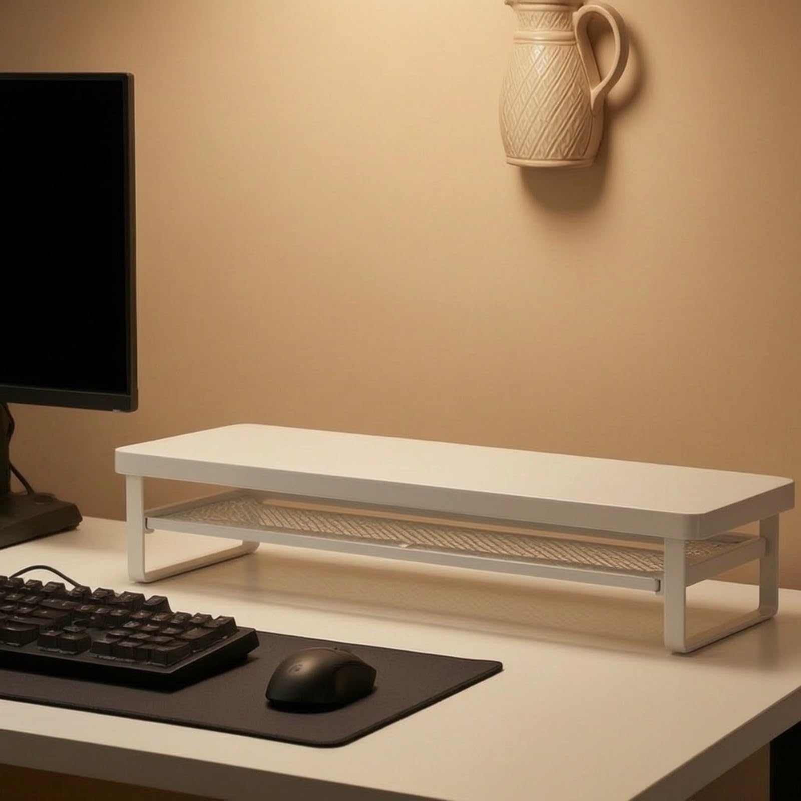Qianly Support Bureau pour Écran Ergonomique , Noir , 70CM
