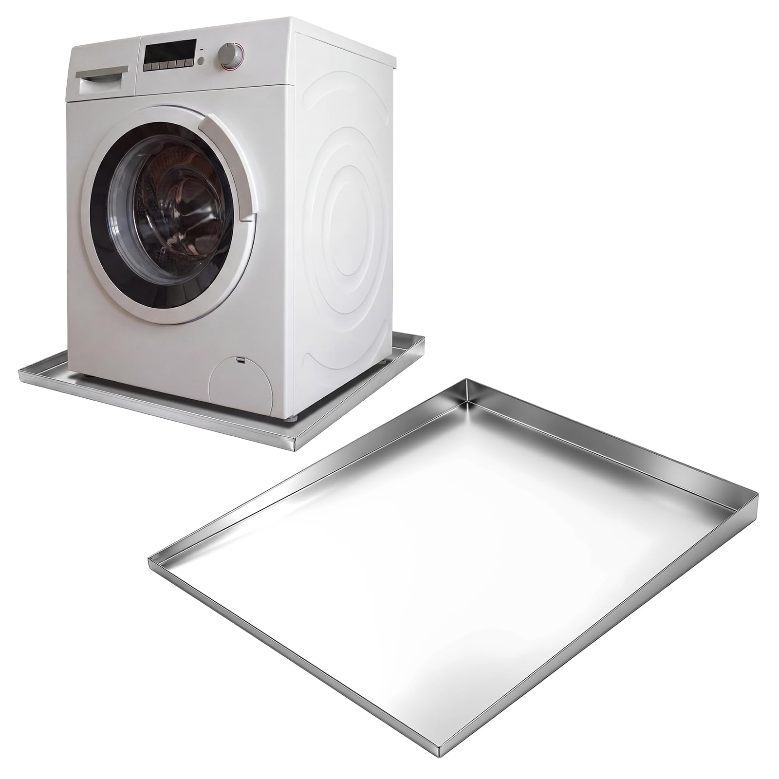Photo 1 of Wesiti 36 x 32'' Front Load Washer Drip Tray Galvanized Steel