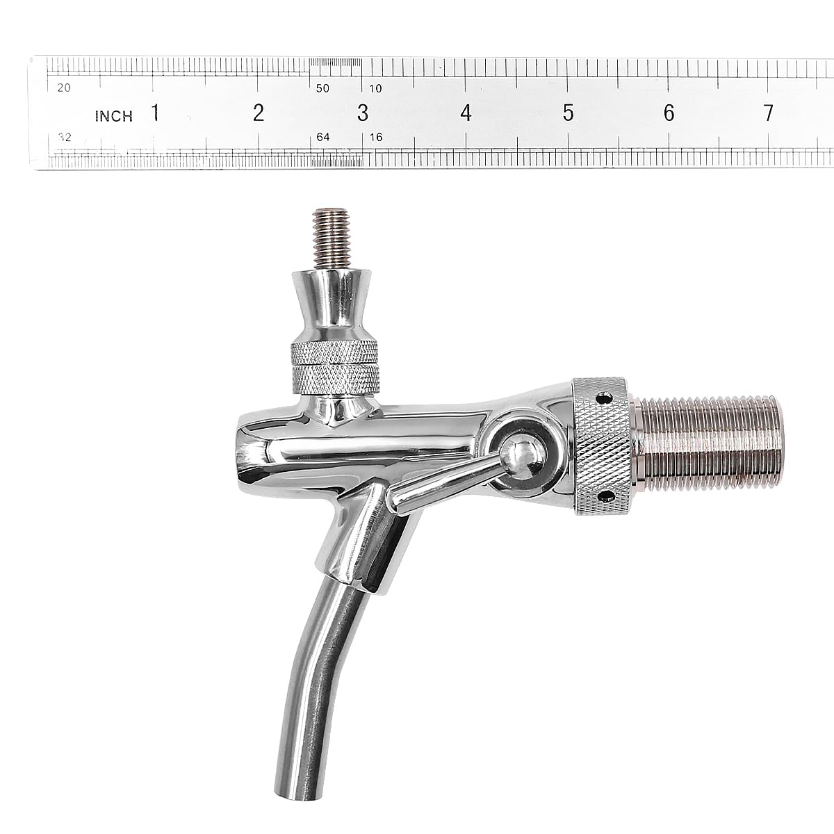 Grifo de Cerveza, Grifo de Cerveza Ajustable Cromado, Rosca G5/8 para el hogar, Bar, restaurantes