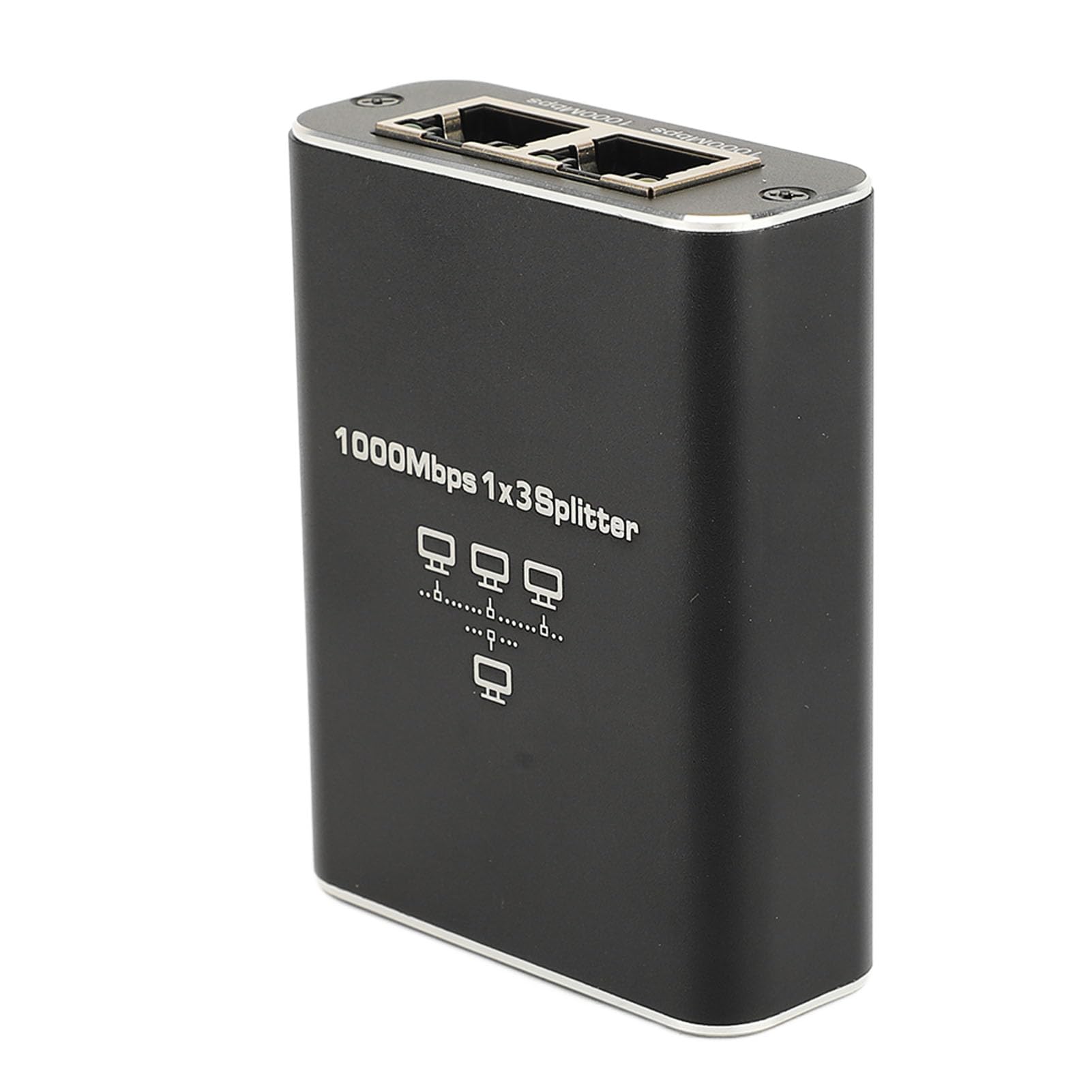 Laptop Network Adapters 1000Mbps with USB Power Cable RJ45 Splitter for Cat5 5e 6 7 8 Cable LAN Splitter for Sharing Network Connection Gigabit Ethernet Splitter 1 to 2 High Speed