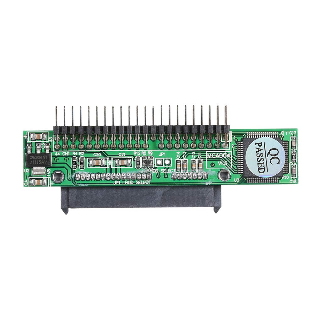 Ubervia Internal Hard Drives - Inch | 25 Inch SATA to IDE Adapter Support ATA HDD Hard Disk Drive or SSD to Male 44 Pin Port Converter Horizontal TypeBlack-image-14