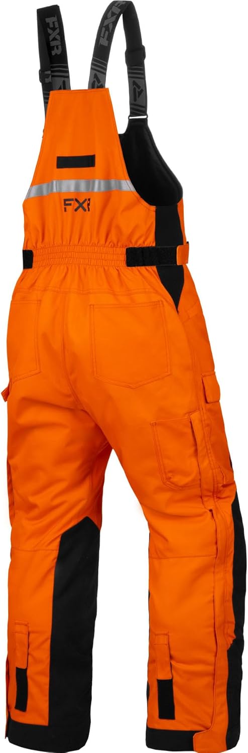 FXR Men's Excursion Bib Pant (Orange/Black - X-Large)