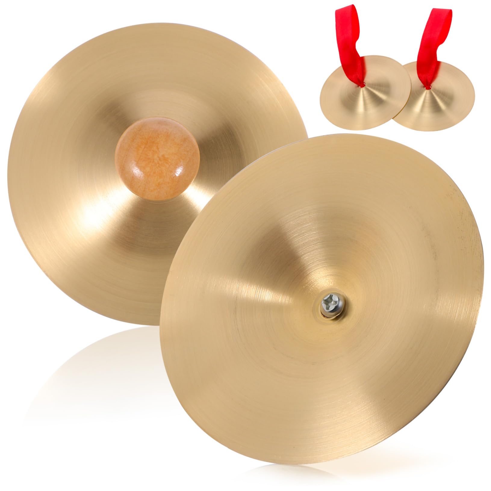 GOOHOCHY Colorfast: 2 Pairs of Children's Finger Cymbals for Parties Music Enthusiasts