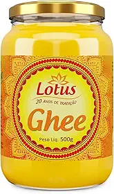 Manteiga Clarificada Lotus Ghee 500g Sem Lactose