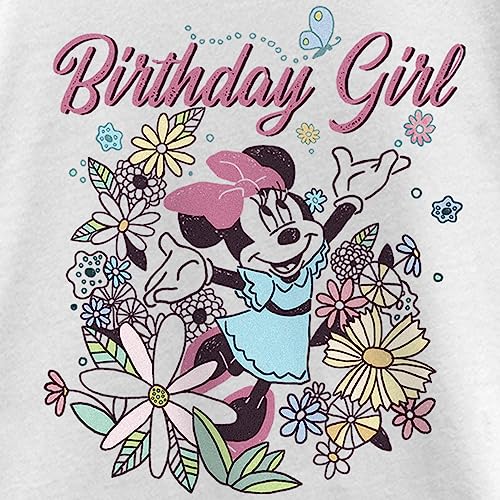 Fifth Sun Disney Minnie Mouse Bday Doodle Girls Short Sleeve Tee Shirt2