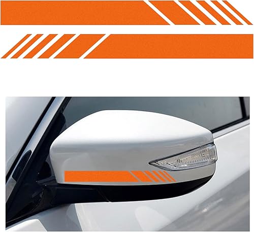 Augeny 2 calcomanías para espejo retrovisor de automóvil, calcomanías de vinilo impermeables para espejos retrovisores de vehículos, accesorios