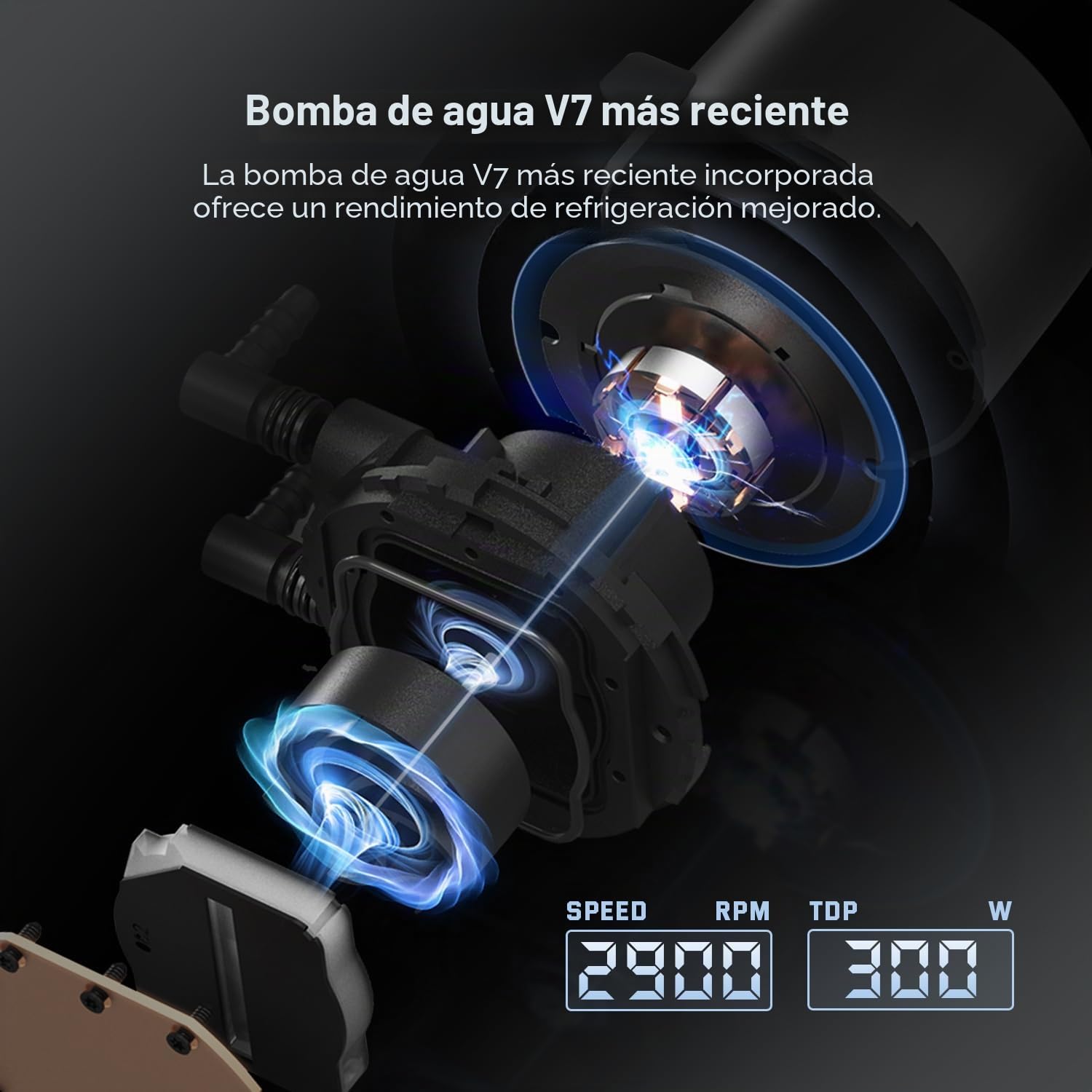 ID-COOLING FX240 PRO - Enfriador de CPU AIO de 240 mm, ventiladores de alta