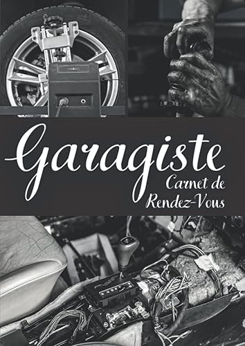 Carnet de Rendez-Vous Garagiste: un agenda Format A4 pour noter vos RDV sur 52 semaines, intervalle de 15 minutes de 8h à 21h. Avec liste contacts, fournisseurs et employés.