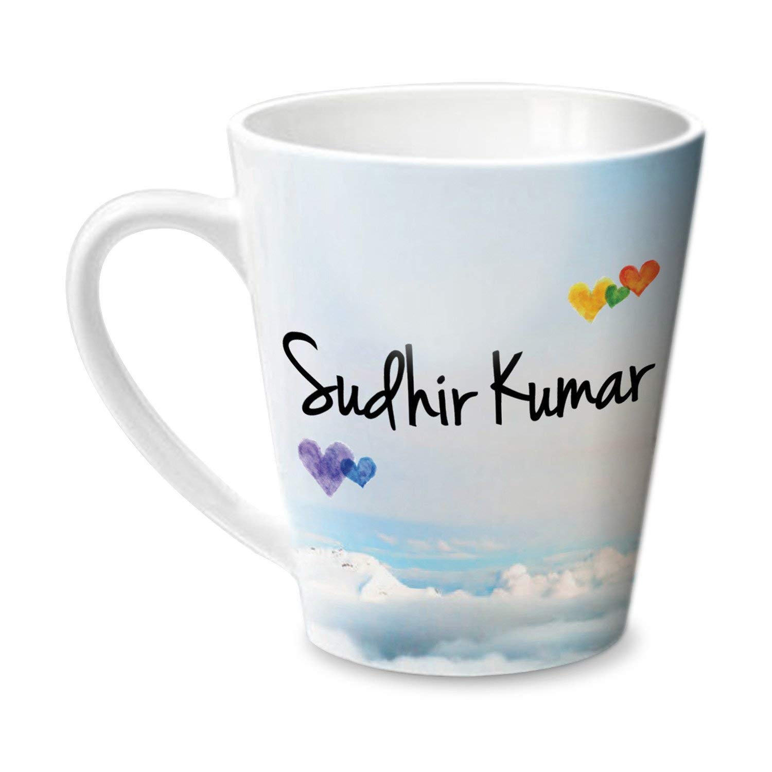 Hot MuggsSimply Love You Sudhir Kumar Conical Personalised Name Ceramic, 315ml, 1 Unit