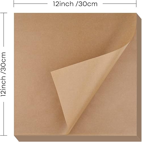Miniatura 2 de ASTARON Paquete de 60 papel de carnicero cuadrado marrón para ahumar carne, prensa de calor por sublimación, 12 x 12 pulgadas