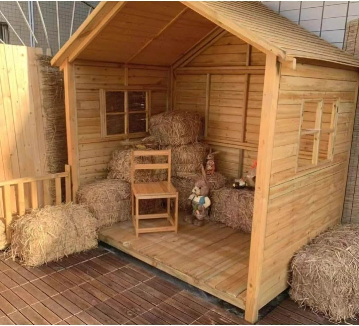 Amazon | ガーデンキャビン 木製小屋 組み立て式 大型 180×200cm 防腐 