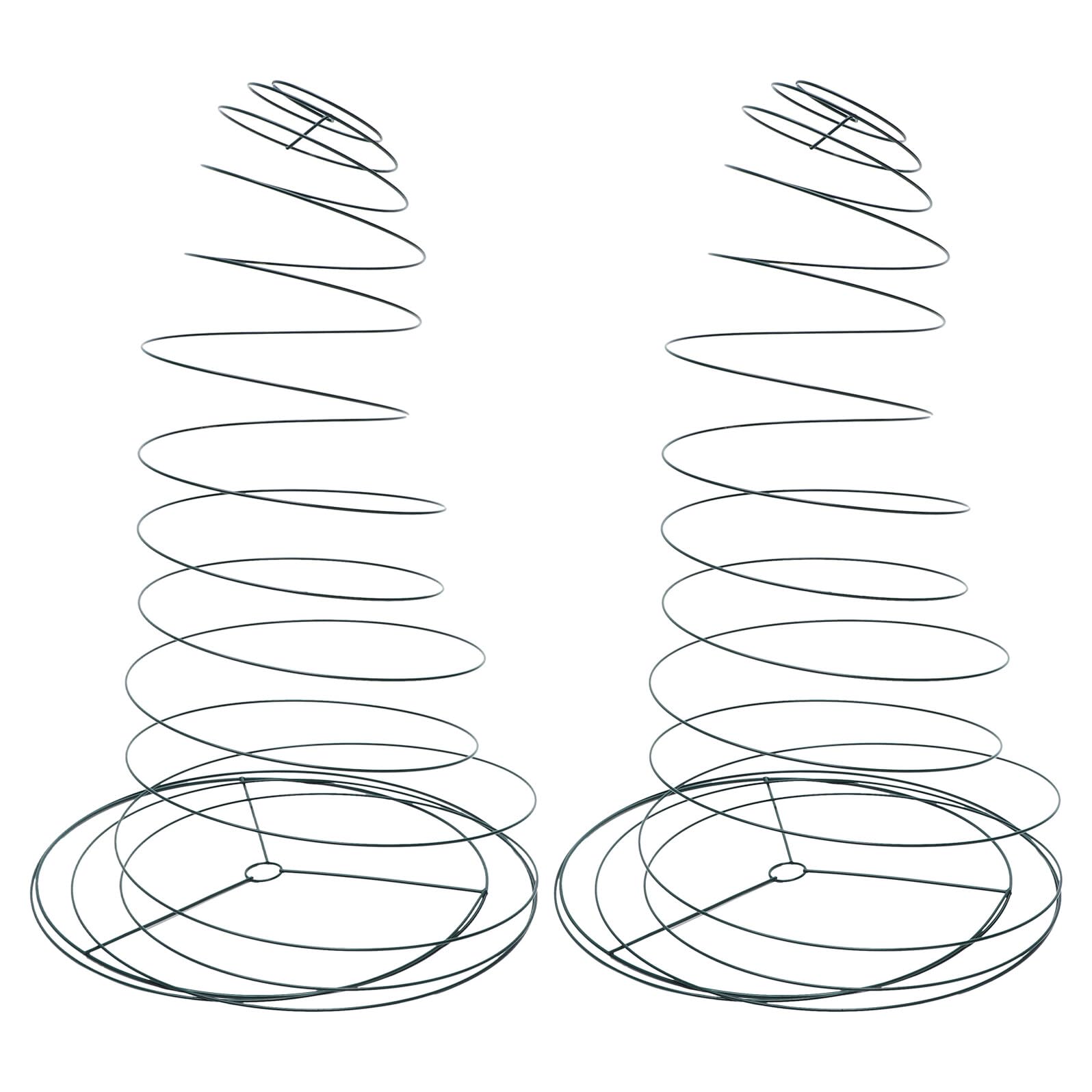 Housoutil Spiral Pflanzenstütze aus Edelstahl, 2 Stück, für Tomaten