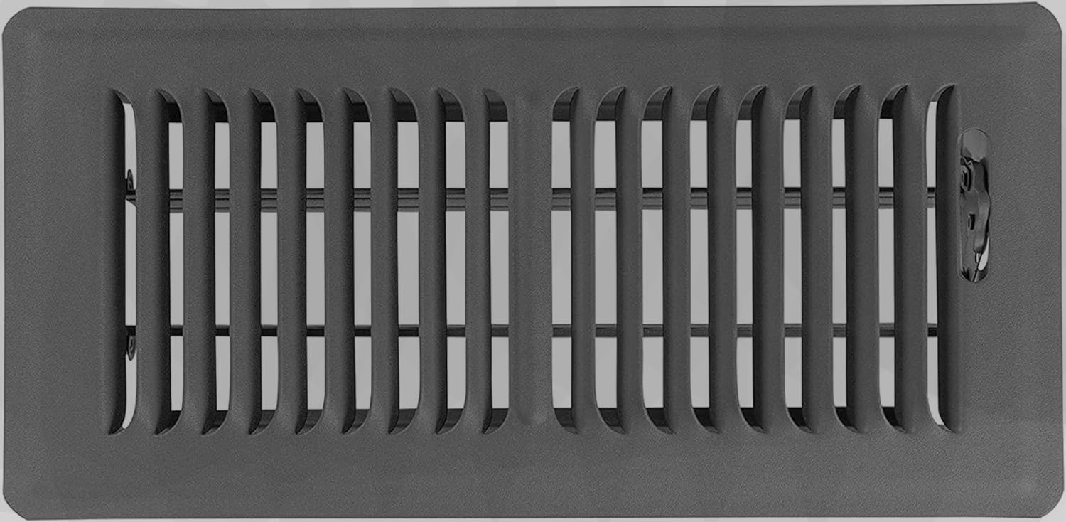 Rocky Mountain Lüftungsgitter, 25x15 Cm – Verstellbar, Stahl, Weiß