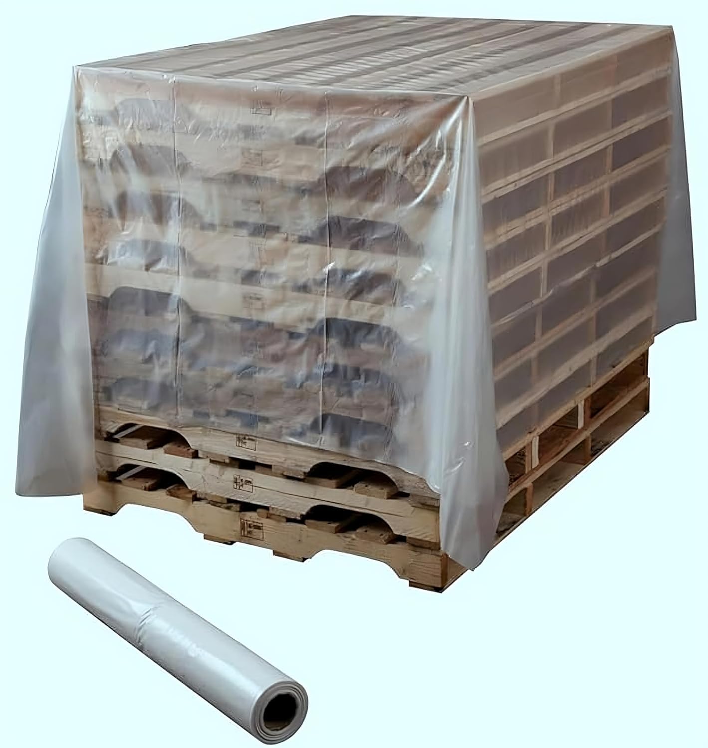 Transparent Tarpaulin Sheet Waterproof Extra Strong Quality Tirpal Tadpatri Tharpai Thadika. Ideal for Protecting Equipment, Plants, Vehicles, and Surfaces from Paint and Damage. Size- 4ft x 6ft. — Amazon image 2
