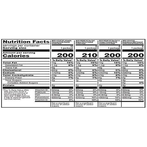 Miniatura 2 de Miss Vickie Papas Fritas Paquete Variado - Surtido a Granel Cocinado en Caldero - Caja de Regalo Paquete de Cuidado (30 Unidades)