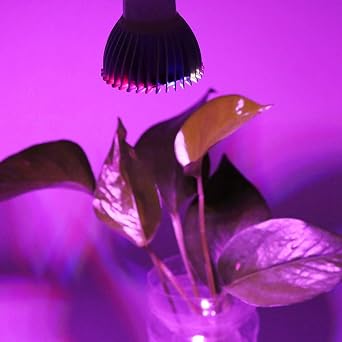 LED Grow Light 28W Full Spectrum Plant Grow Lights E14/GU10 Indoor Plants Seedling Veg and Bloom Plant Hanging Growing Lamps Bulb for Flower Plant 85V-265V(GU10) [Energy Class E]