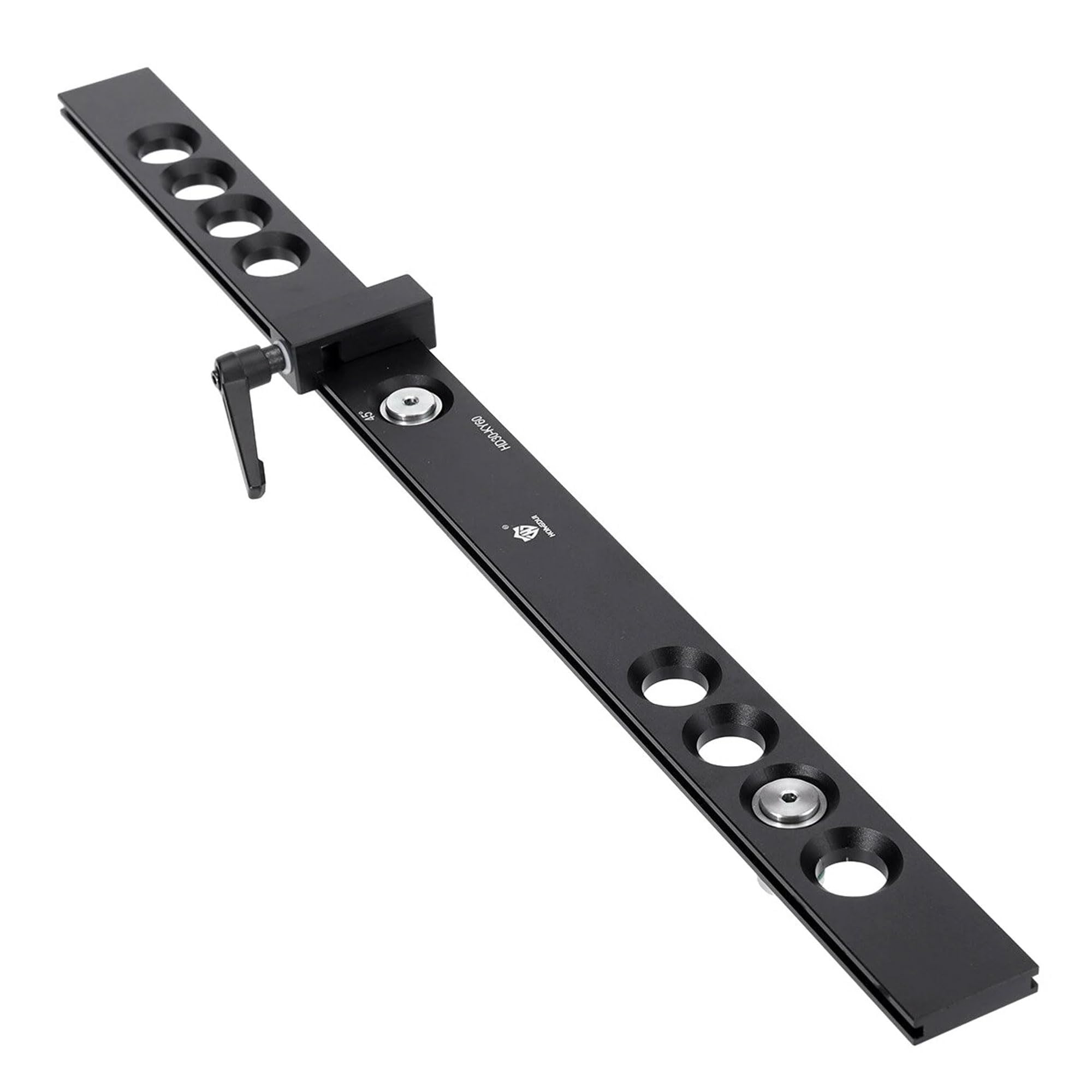 HONGDUI Regla de medición multifuncional de aleación de aluminio, 600 mm