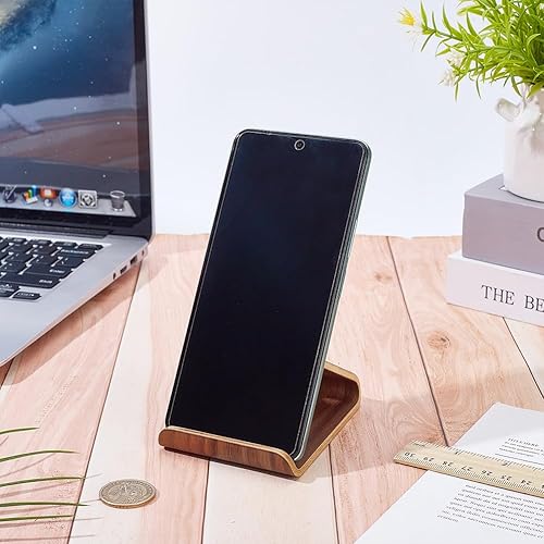 Miniatura 4 de Soporte para teléfono celular de madera de nogal - Soporte de escritorio para teléfono inteligente - Soporte de teléfono de madera hecho a mano para