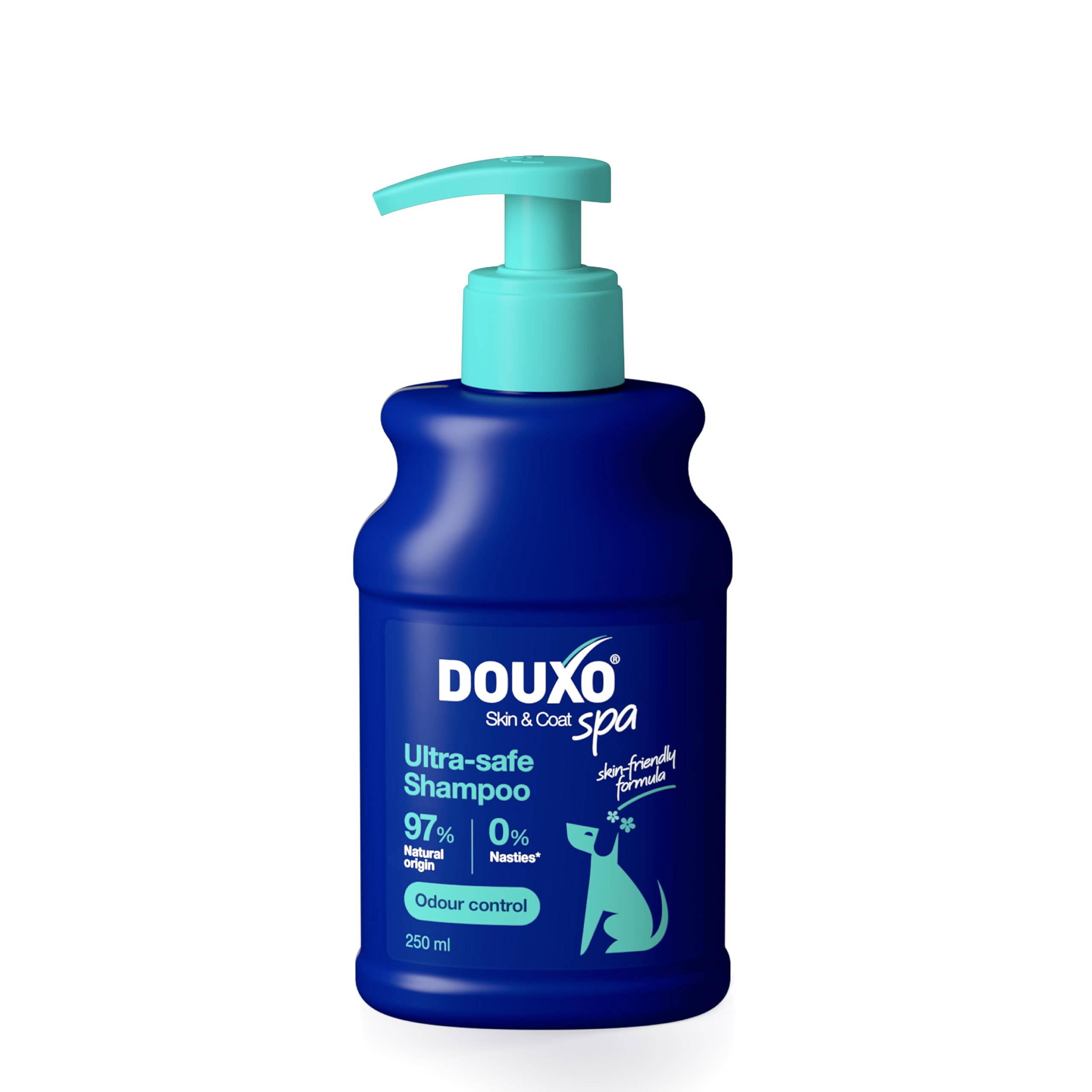 Douxo Spa, Odour Control Dog Shampoo for Smelly Dogs 250 ml, Cleans & Hydrates the Skin, Removes Odour