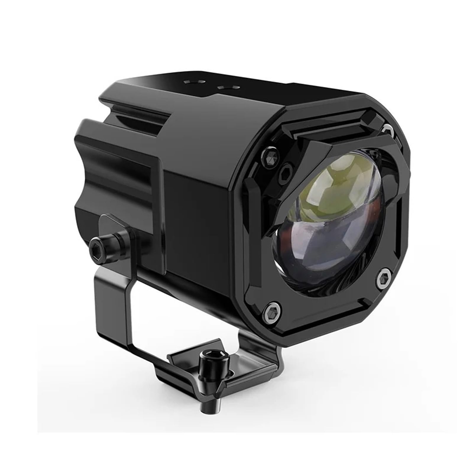 Lámpara Led Antiniebla Trabajo Para Motocicleta Faro Para Conducir Correr Súper Brillante 12V 24V 4x4 Foco Haz Alto/bajo Faros De Motocicleta(2X white yellow)