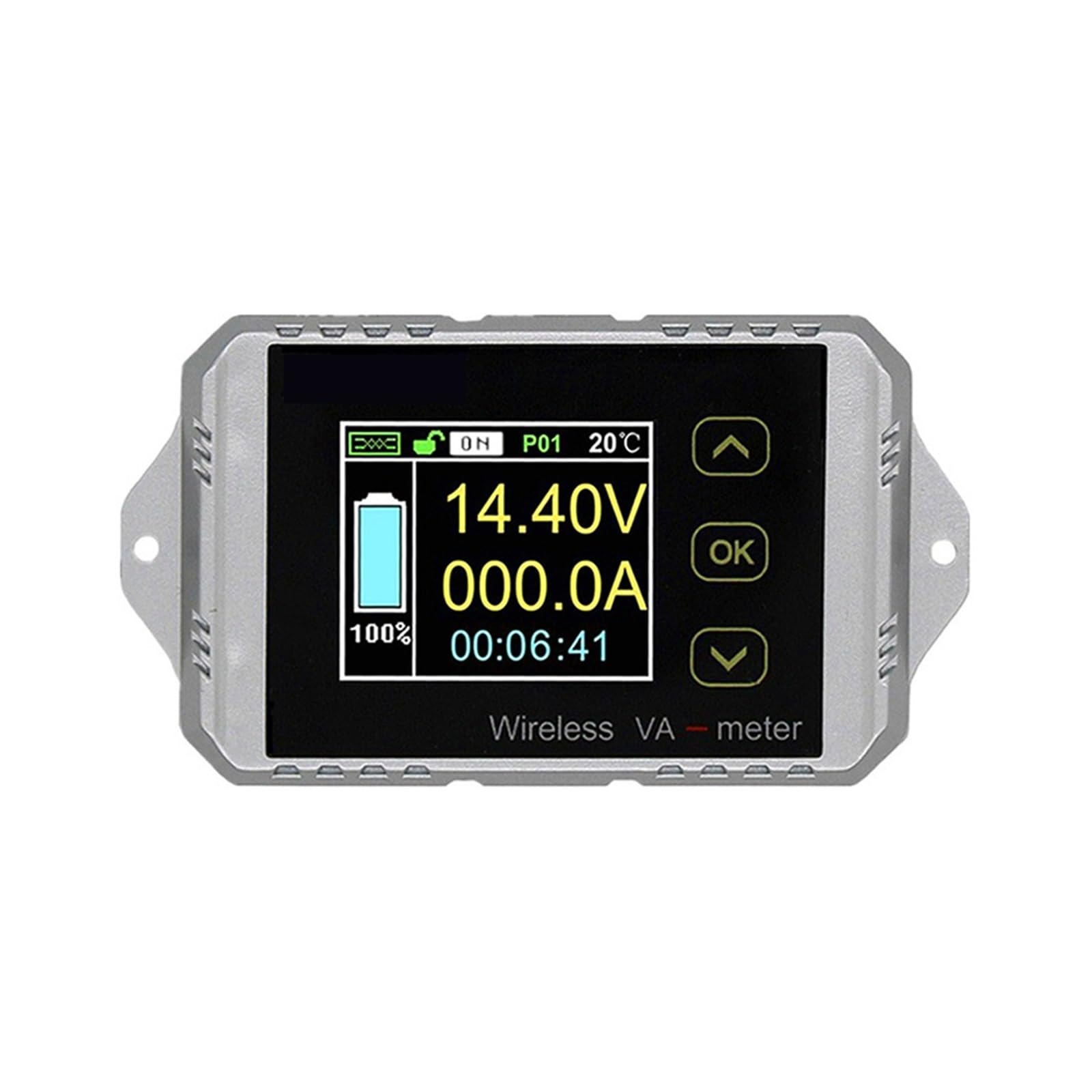 Medidor De Voltaje LCD Inalámbrico 120V CC, 50A, Capacidad Potencia Vatios Corriente, Combinado Digital, Probador Batería Coche Detección Rápida Precisa