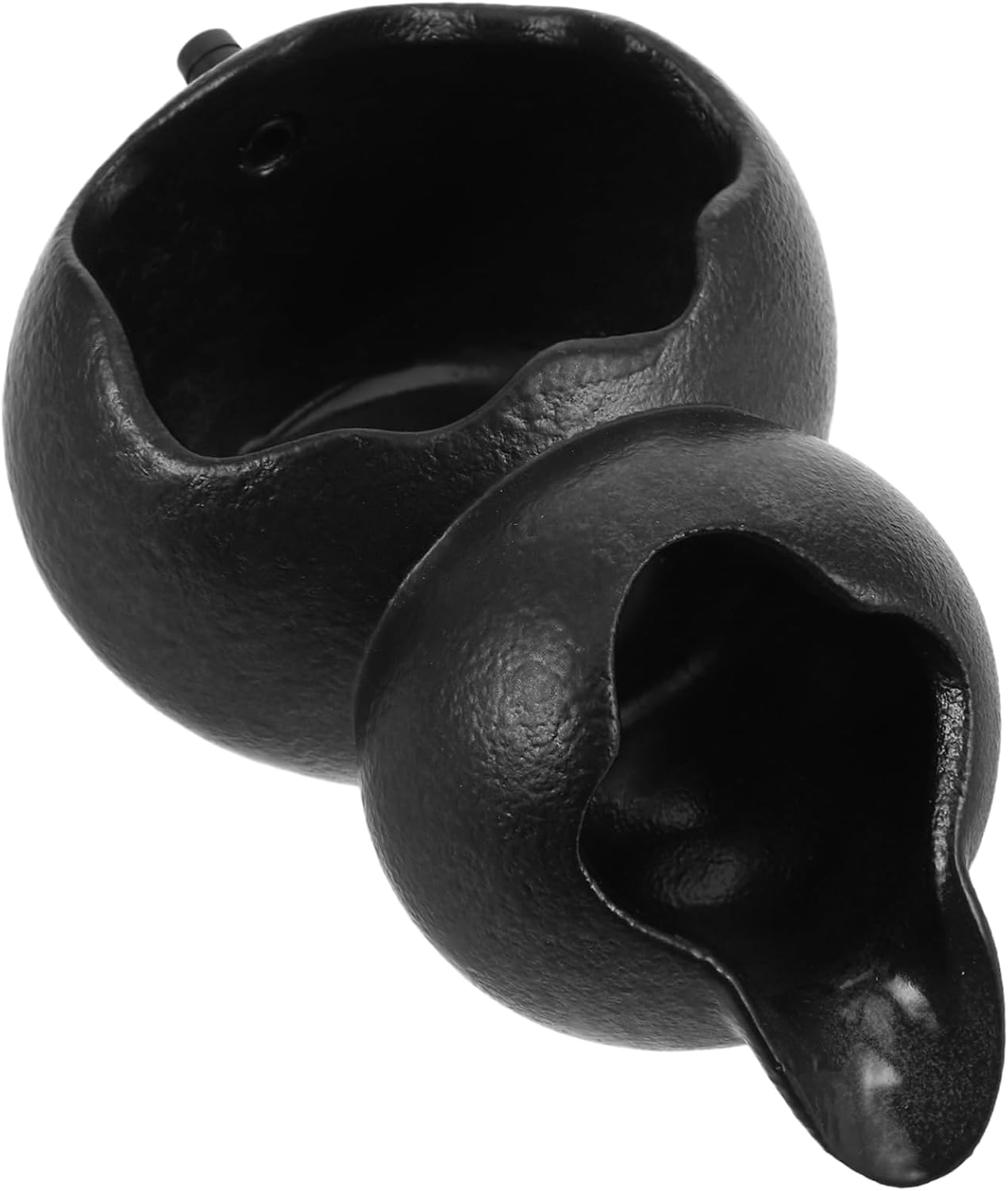GALPADA Ceramic Water Fountain Spitter Gourd Shape Decorative Accent for Fish Tank Unique DIY Water Feature Easy Installation Garden Decor Ceramic Pot Fountain Spout