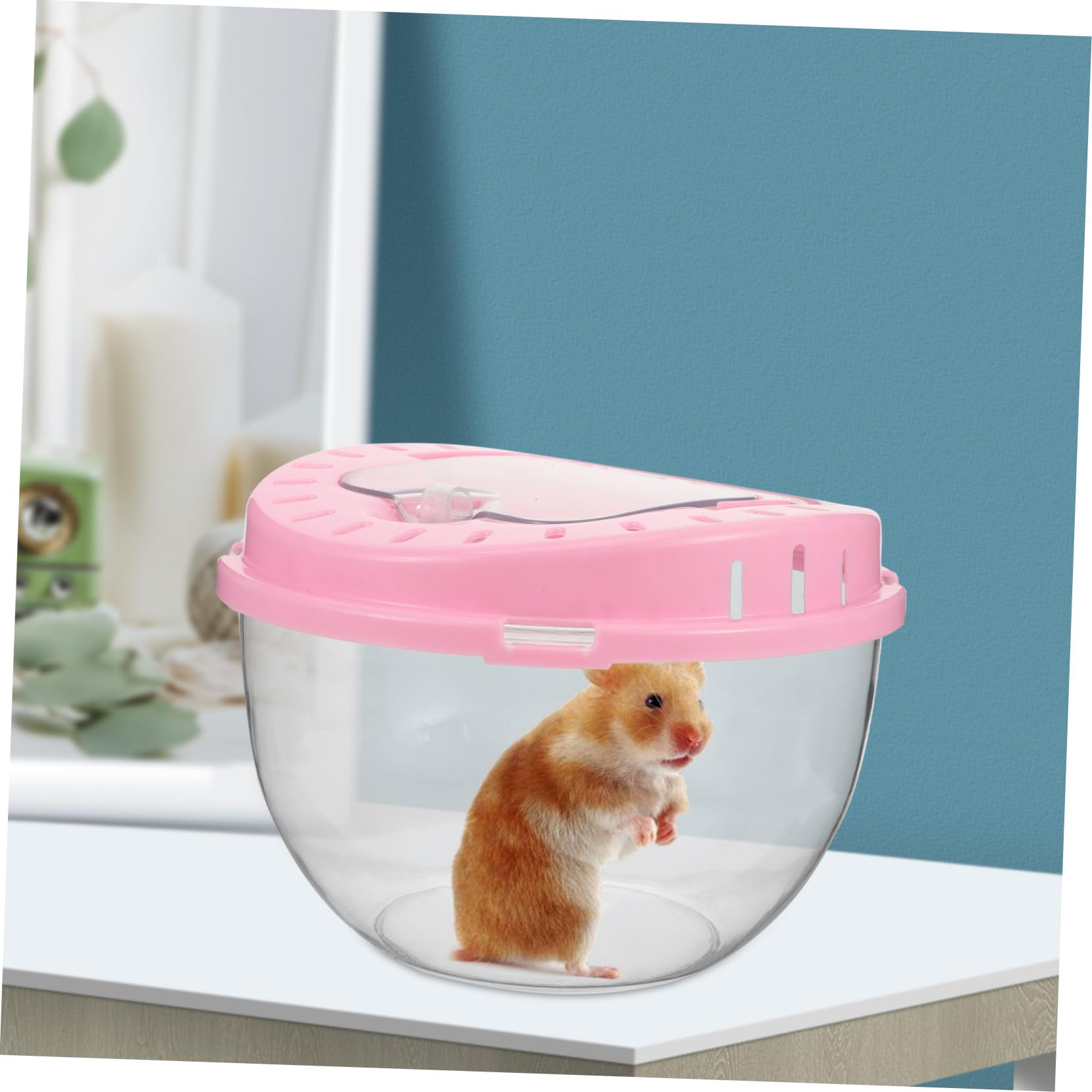 Reise Hamsterkäfig Tragbar Kunststoff Kleines Kleintier Transportbox Mit Lüftung Für Hamster Igel Kaninchen Reisen Spaziergänge