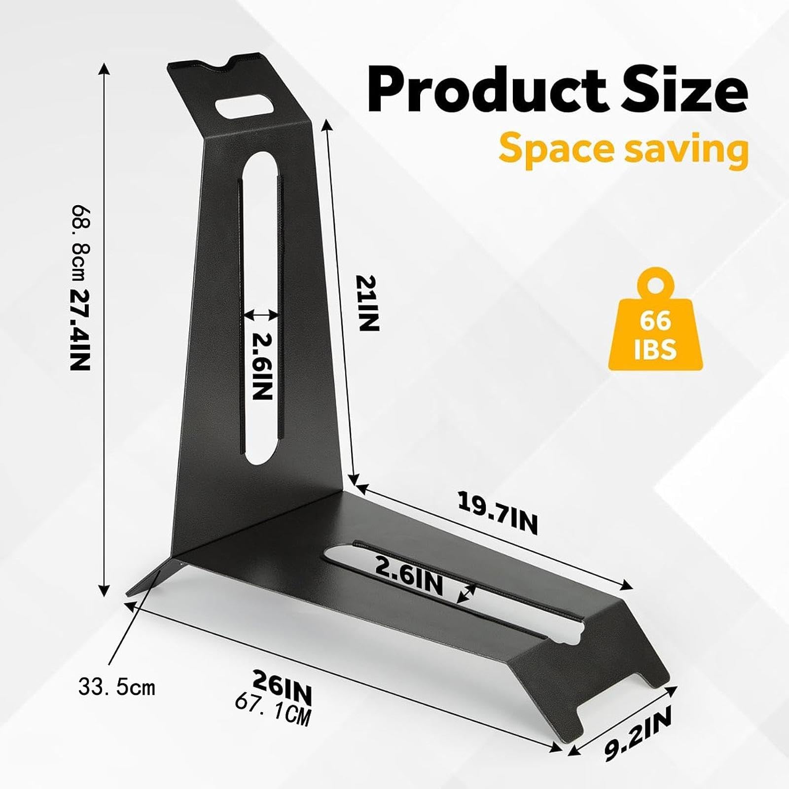 Vaveren Bike Stand Storage Rack Easy Installation Upright Garage Parking Heavy Duty Sturdy Floor Stand Bike Rack for Dorm Road Bikes