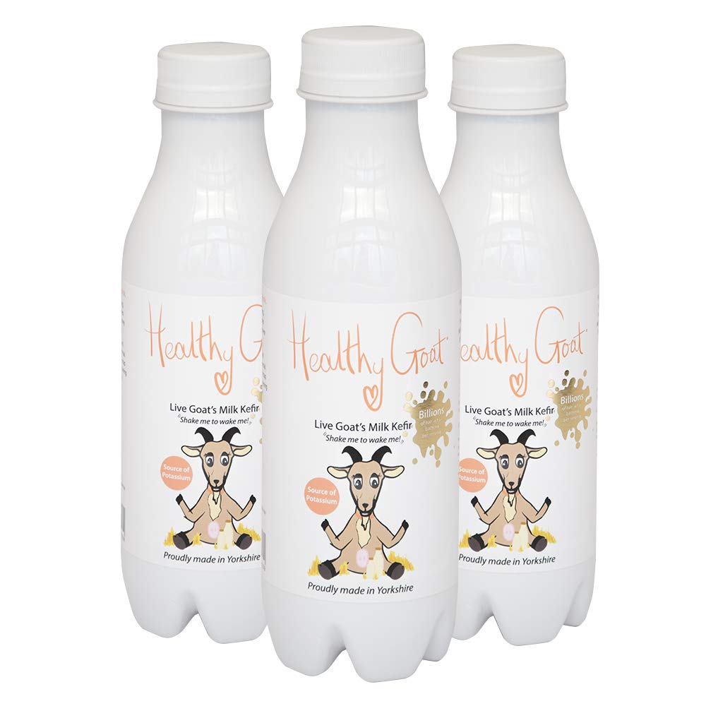 3 Bottles of 500ml Goats Milk Kefir Billions of Live Active Bacteria.