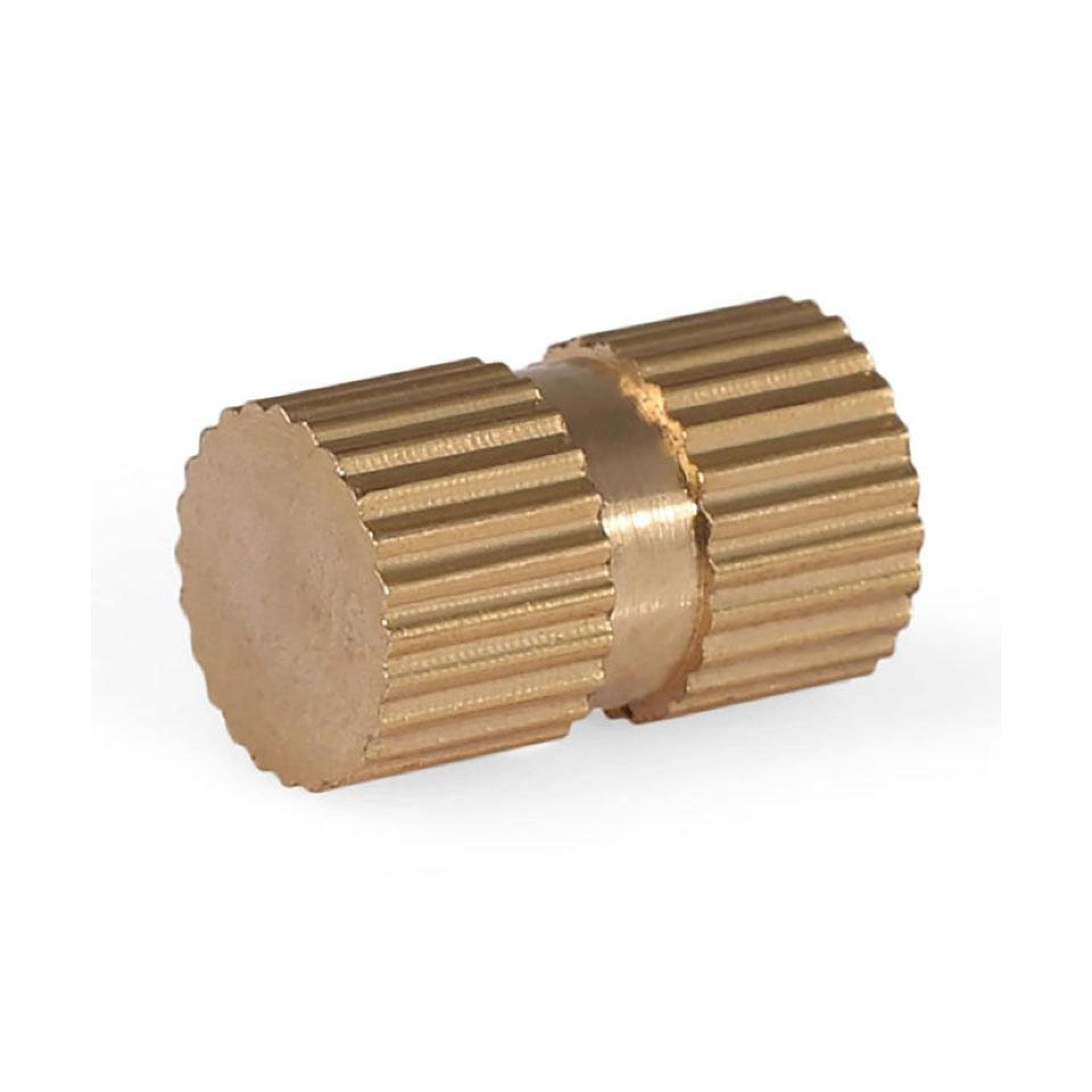 Mosiężne radełkowane nakrętki gwintowane M3 M4 M5 M6 M8 M10 Nakrętka uchwytu z otworem ślepym do formowania wtryskowego(2pcs-m4x6x10)