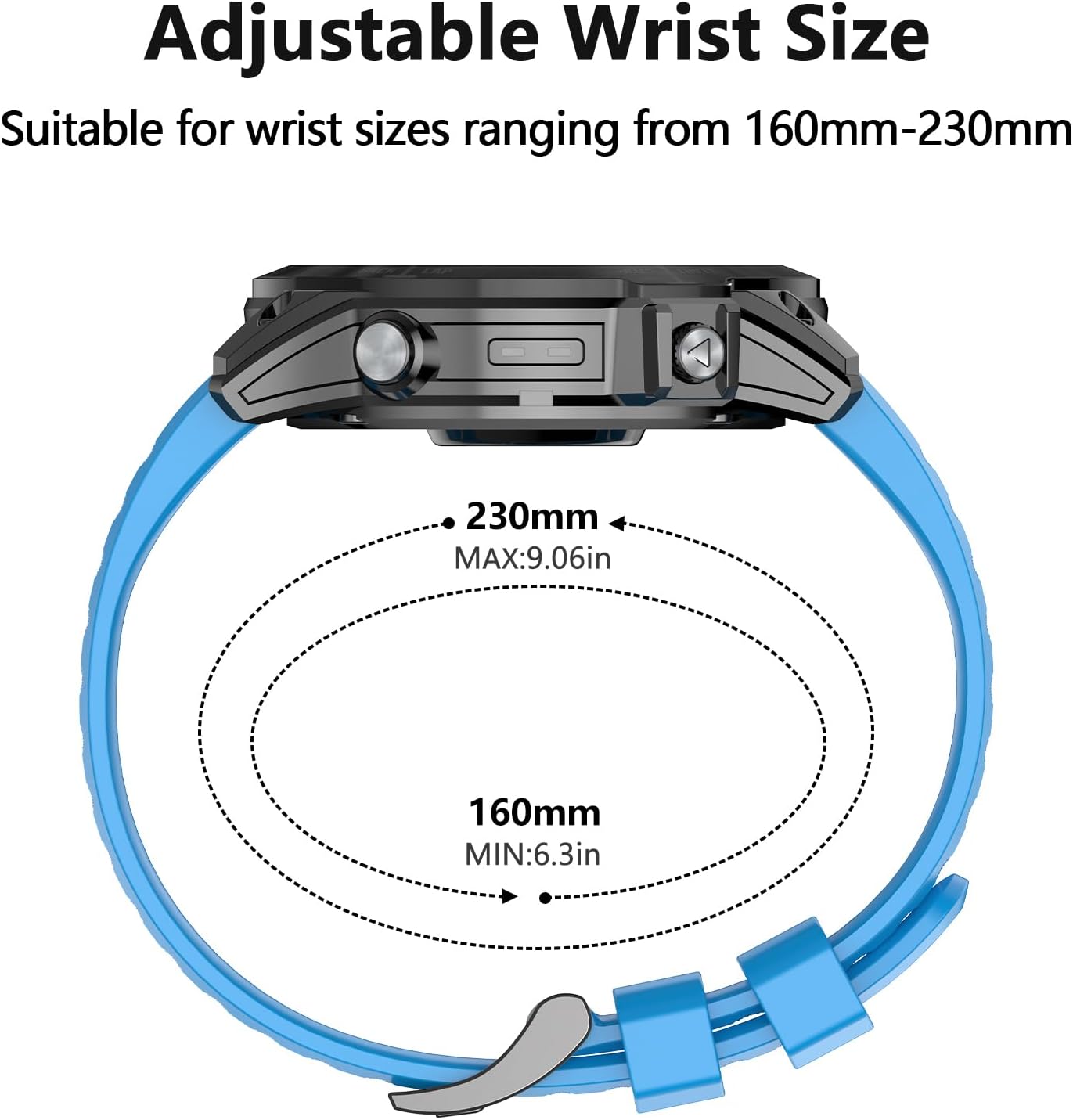 22mm Quickfit Watch Bands for tactix 8/Fenix 8 pro 47mm/7 Pro/6 Pro/5 Plus/quatix 8 47mm/7 Pro/7/6,Silicone Sport Strap Compatible with Garmin Fenix E/Descent G2/G1 Solar/Forerunner 945/955/965/970 - Image 3