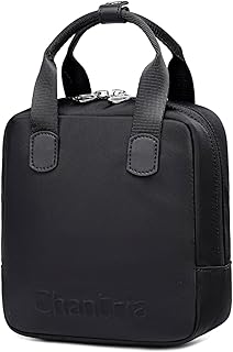 شنطة مكياج صغيرة للنساء من شانتريا - سعة 3 لتر، منظم مستحضرات تجميل للسفر مقاوم للماء مع شنطة ادوات قابلة للفصل وجيوب متعددة - نمط شنطة يد انيق