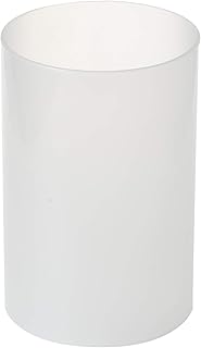 KICHI Various Size Frosted Glass Hurricane Candle Holders, Chimney Tube, Frosted Glass Cylinder Open Both Ends, Open Ended Hurricane, Frosted Lamp Shade for 3.5