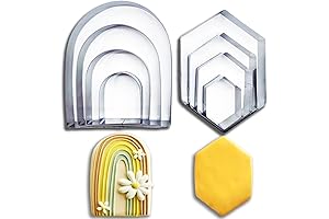 Arch Cookie Cutter And Hexagon Cookie Cutter 8pc Set - Geometric Cookie Cutter Set