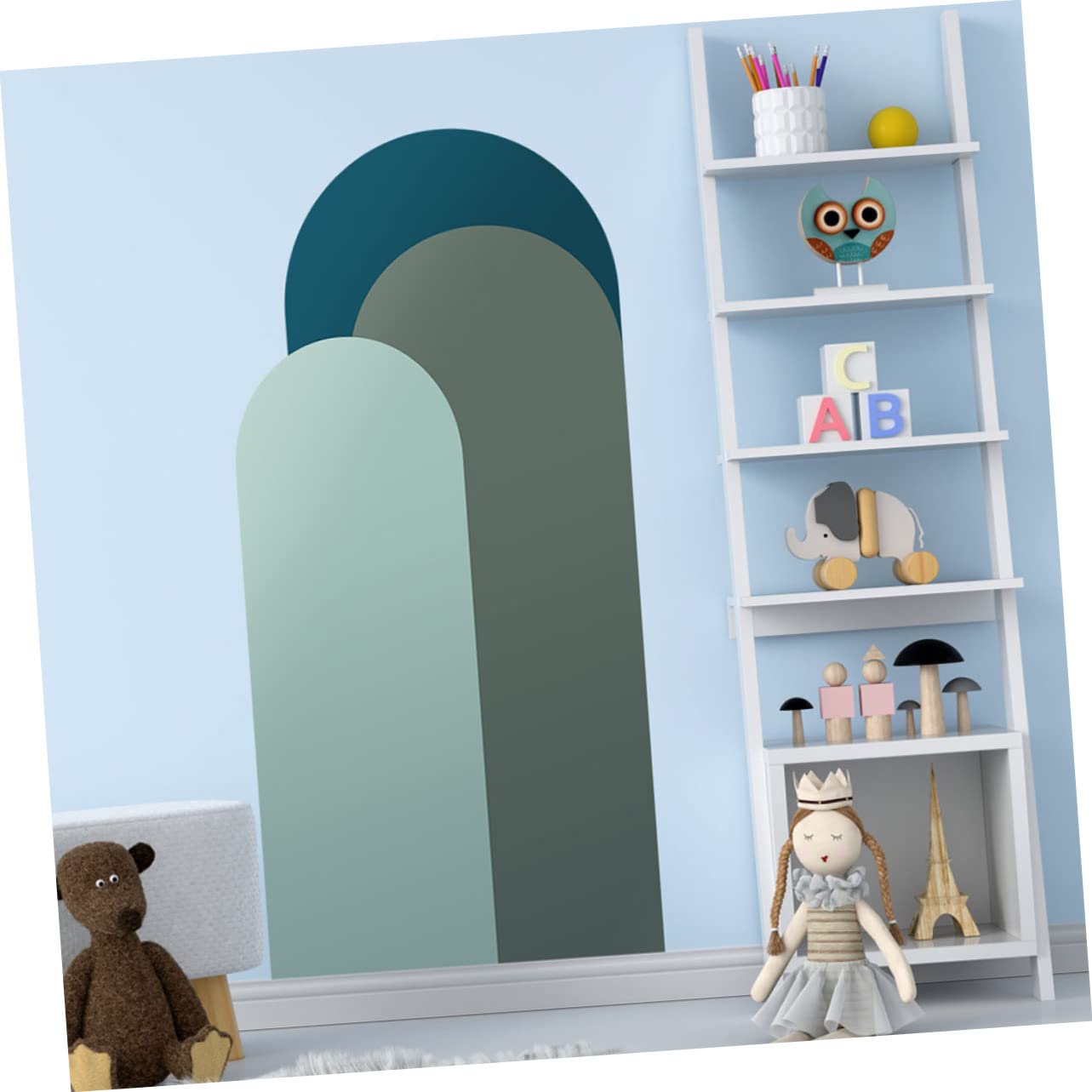 DOITOOL 2hojas Calcomanías Decorativas De Pared Adhesivos Geométricos Multi-funcionales Para Salas Diseño Artístico Para De Aplicar y Retirar Para Ventanas y Paredes