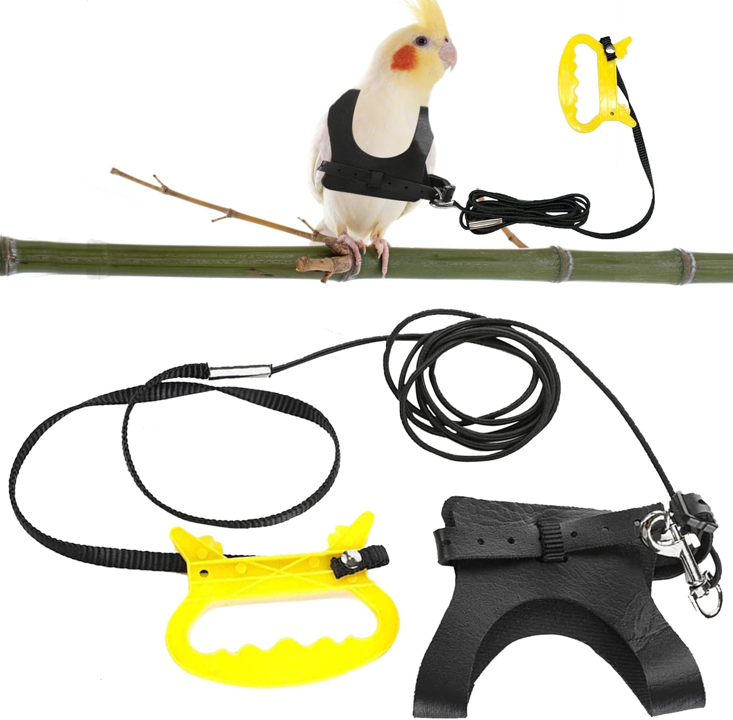 Xnuoyo Parrot Bird Harness Leash,Bird Outdoor Harness Vest