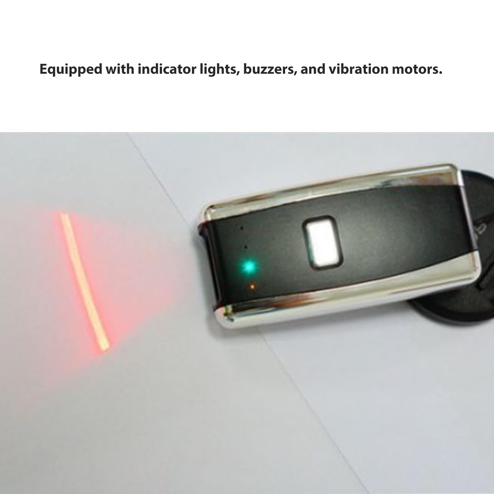 Oumefar Scanner de Codes-Barres de Poche, Lumière Rouge CCD, sans Fil, 1D, 2D, Lecteur de Codes QR, pour Centres Commerciaux, Achats Portables
