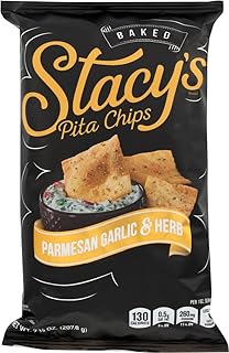 Stacy's Parmesan Garlic & Herb Flavored Pita Chips, 7.33 Ounce (Pack of 5)