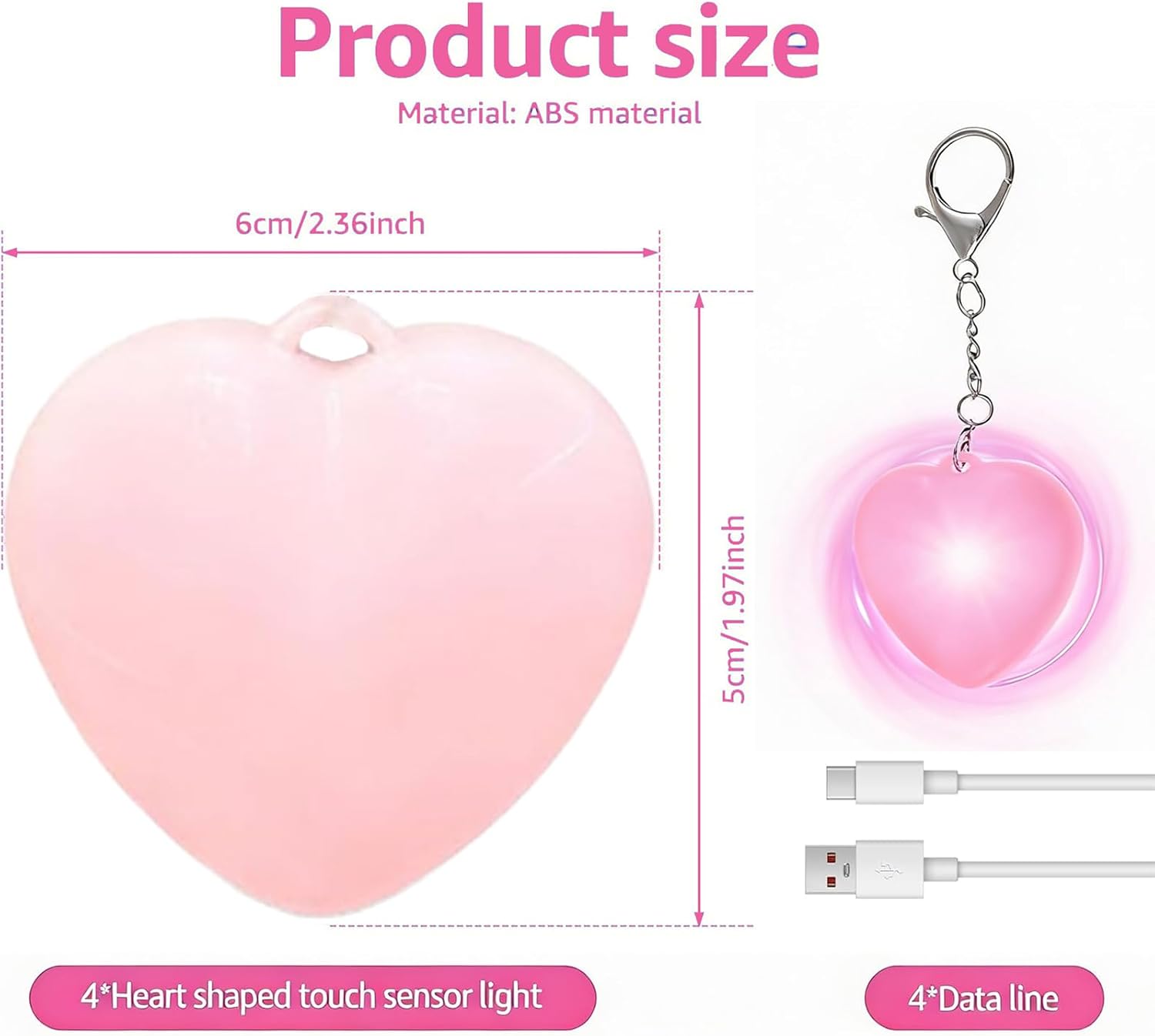 2026 Love Wallet Tote Bag Touch Sensing Light,Valentines Heart Shaped Purse Light LED Handbag Light,Valentine's Day Gift for Girlfriend,Wife,Mother,Friends