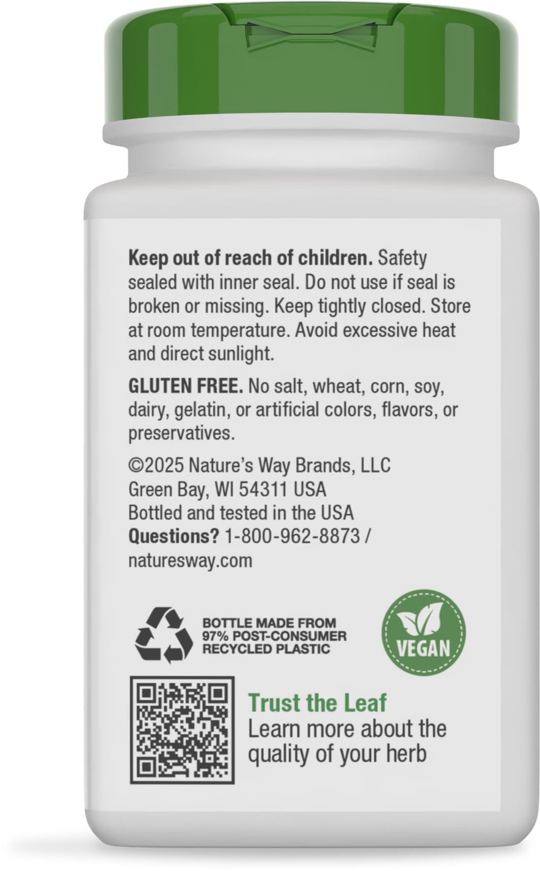 Nature's Way Ginger Root Capsules,1,100 mg per Serving, Vegan, 100 ct — Amazon image 11