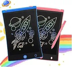 Lousa Magica Educativa Tablet Infantil com caneta interativa inclusa 12' (ROSA)