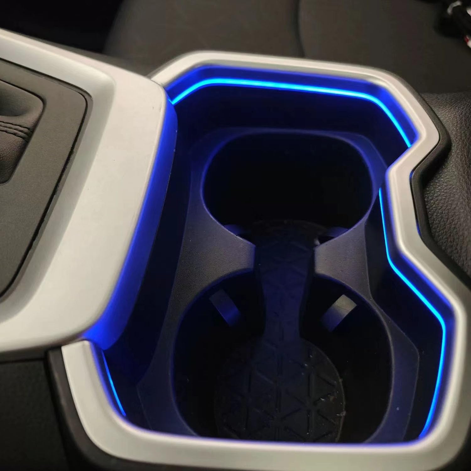 MXtrim for Toyota RAV4 2019 2020 2021 2022 2023 2024 Car Accessories LED Light Interior Water Cup Holder Decoration Lamp Cover Trim 1pcs