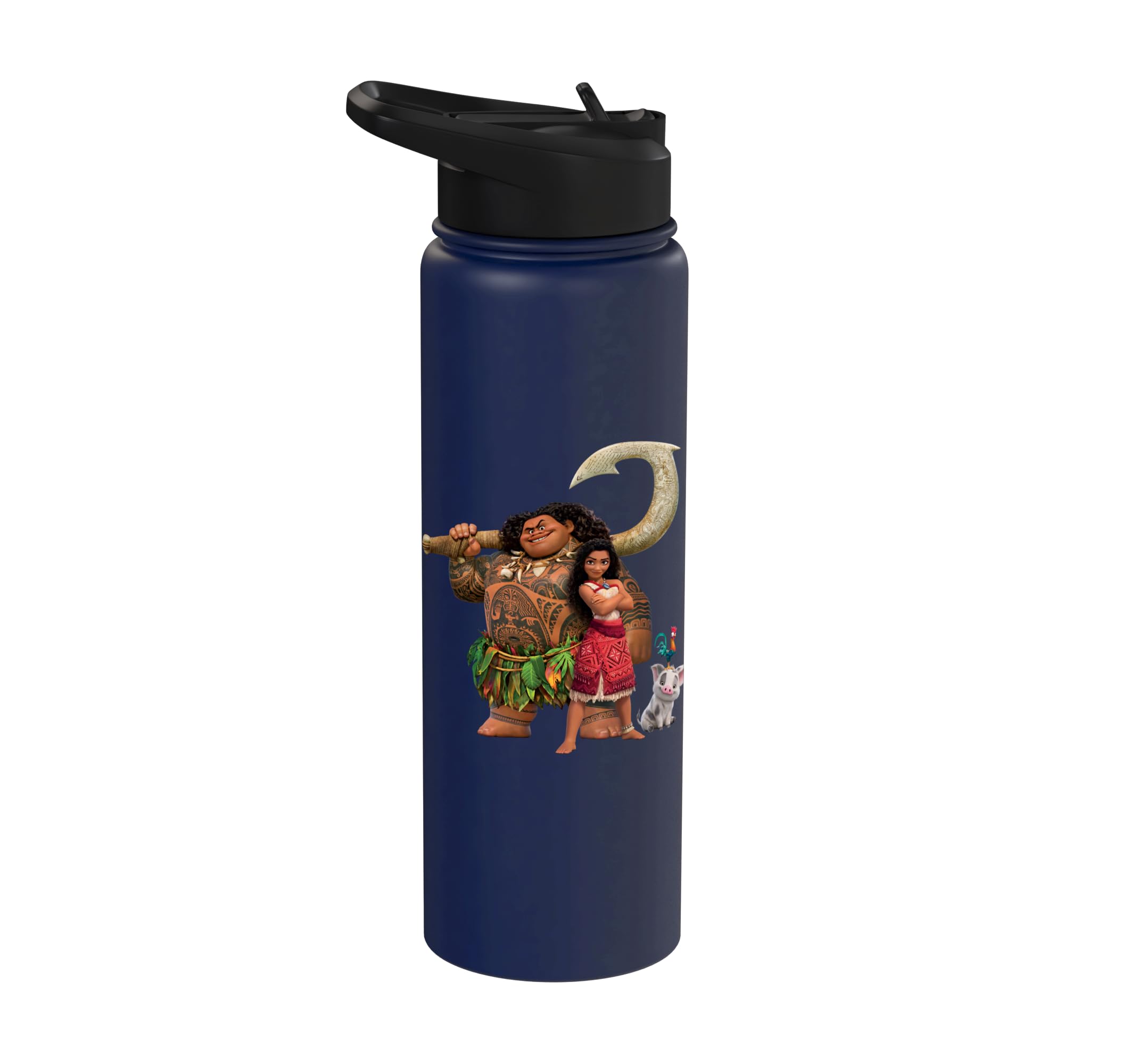 Disney Moana 2 Maui Pua Heihei Ready for a New Adventure Stainless Steel Insulated Water Bottle