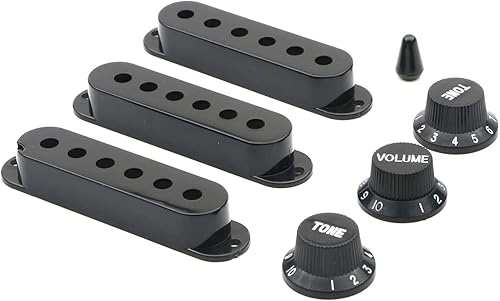 Miniatura 2 de Swhmc Kit de cubiertas de pastilla de guitarra de bobina única, carcasa de plástico cerrada para guitarra eléctrica, con juego de tapas de