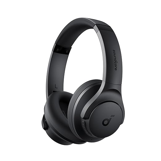 soundcore Auriculares híbridos cancelación Ruido Activa by Anker Q20i, Bluetooth inalámbrico, reproducción ANC 40 Horas, Alta resolución, Big Bass, personalización aplicación, Transparencia, Viajar