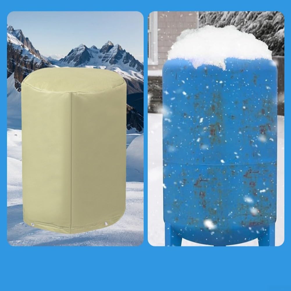 IBC Tankabdeckung, strapazierfähig, wasserdicht, Outdoor-Schutz für 1000 l, winddicht, UV-beständig, Gartenlagerung, 120 x 100 x 116 cm (Φ70 x 110 cm)