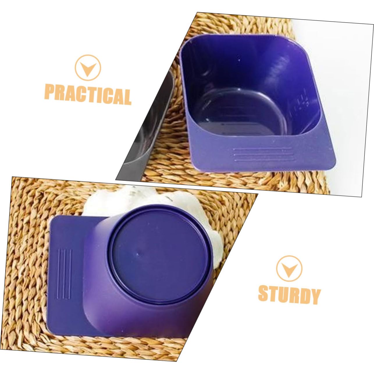VICASKY 3 Set Ciotole Per Colorazione Con Dritto Ciotole Per Mischiare E Trattamenti Facile E Versatile Per Parrucchieri E Domestico 3 Pezzi*3